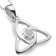 CELTIC TRINITY KNOT  PENDANT OPALITE